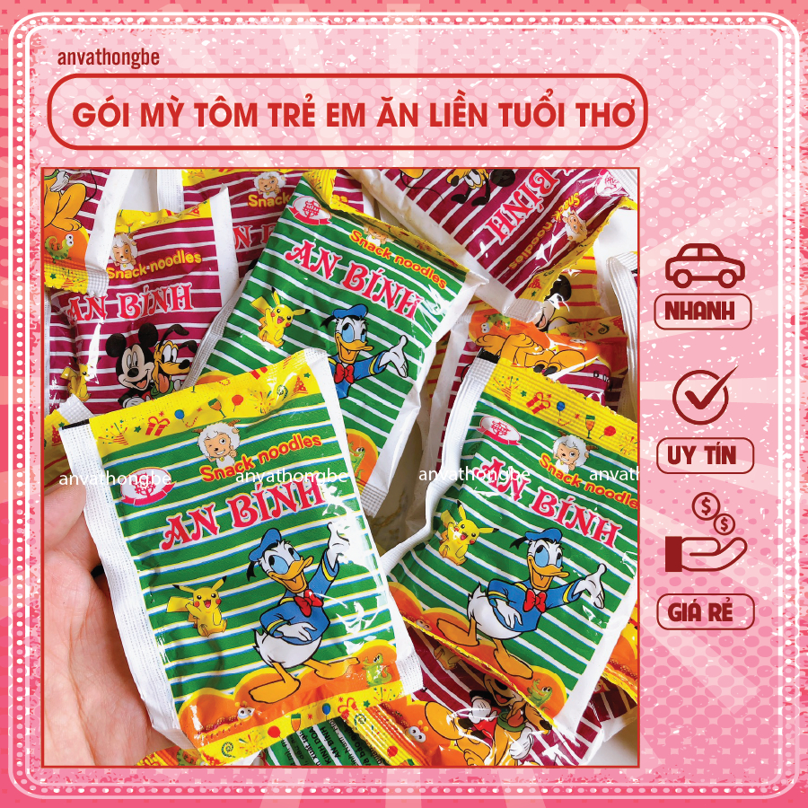 Mỳ tôm trẻ em ăn liền tuổi thơ (gói lẻ)
