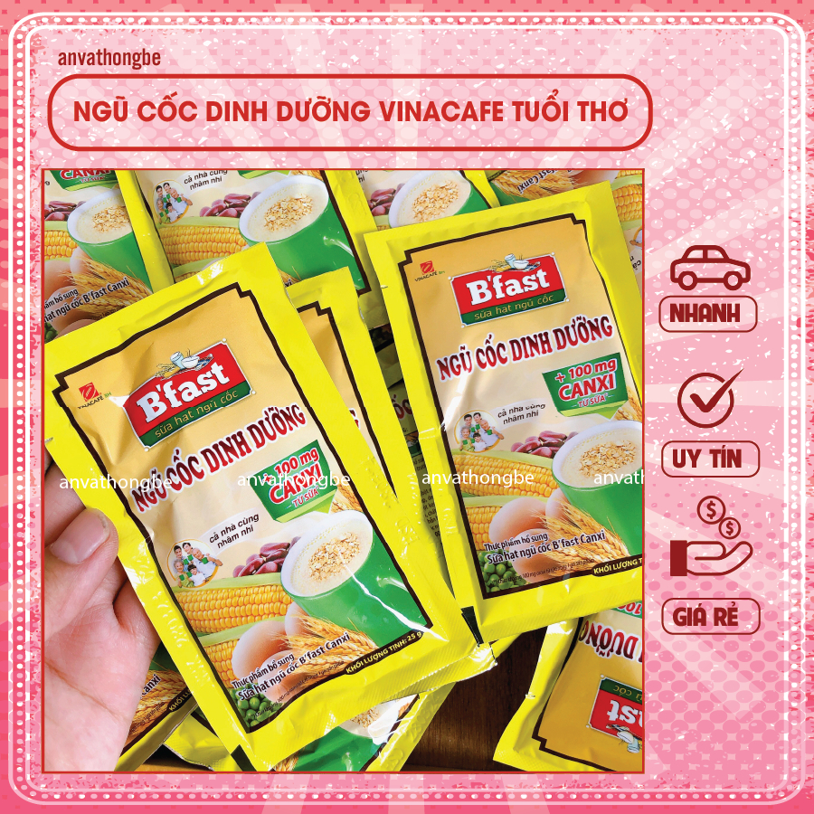 Gói ngũ cốc dinh dưỡng vinacafe tuổi thơ ăn liền