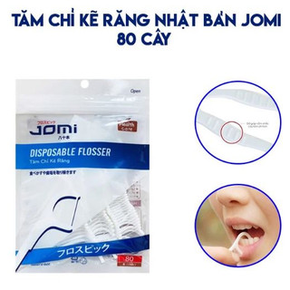 Tăm chỉ nha khoa kẽ răng jomi 80 cái/túi