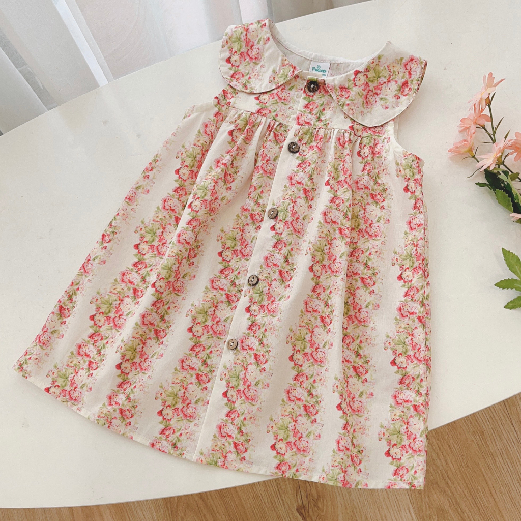 Váy sát nách cổ sen nhiều màu sinh động