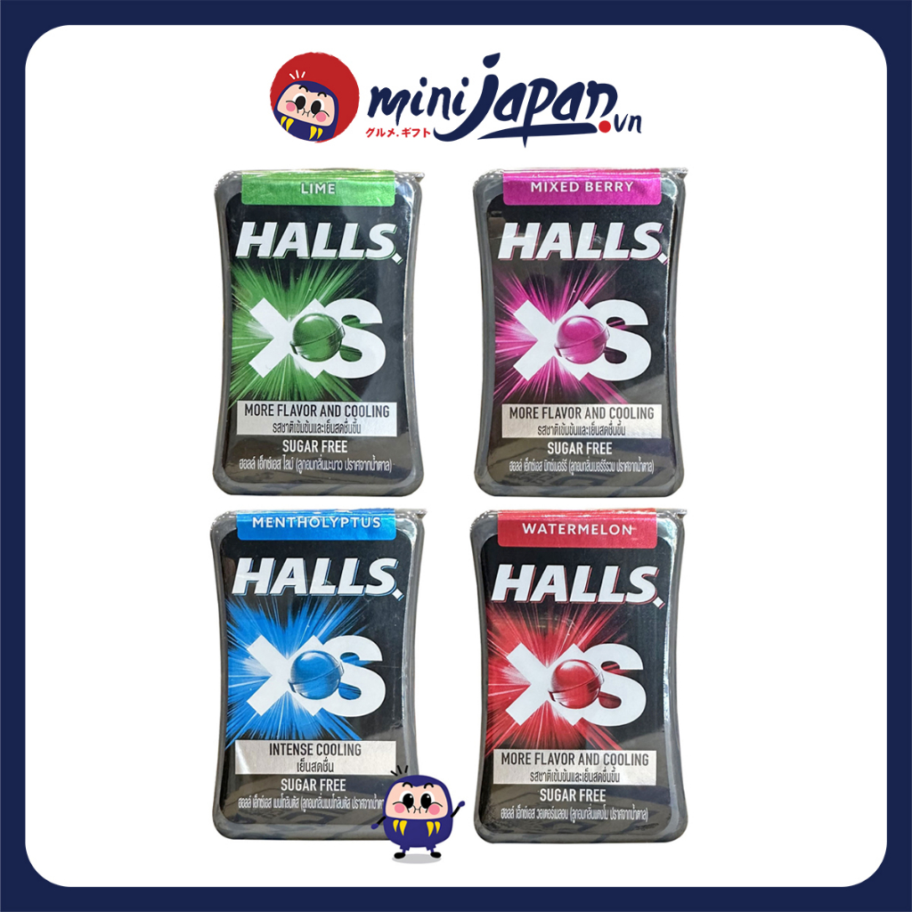 Kẹo ngậm không đường The Halls XS 12.6g giúp thơm miệng, giảm ho, đau họng