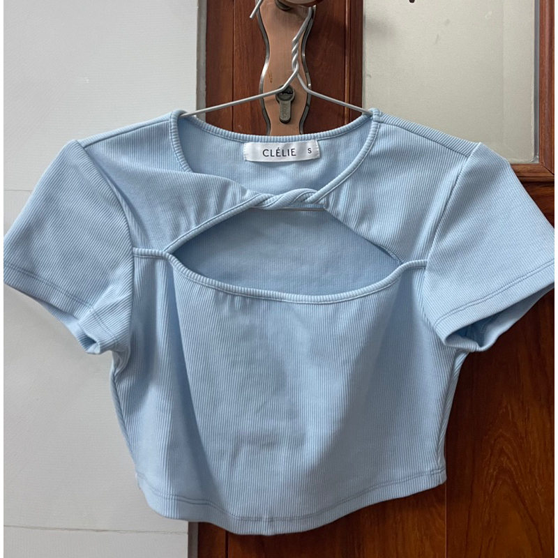 PASS ÁO CLELIE XANH DƯƠNG S