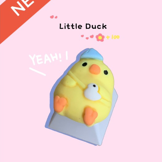 Keycap doubleshot  vịt con dễ thương mini
