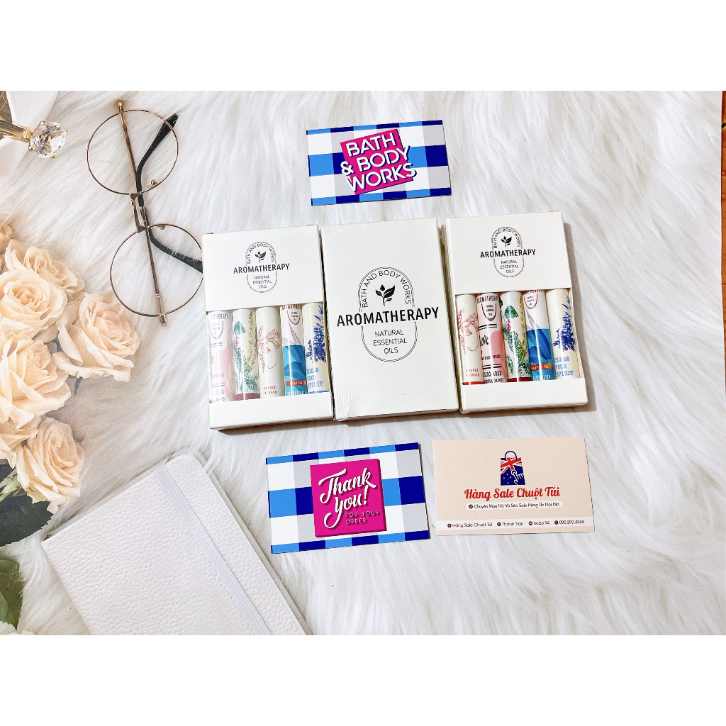 Bộ 5 chai xịt thơm gối Bath and Body Works mini -