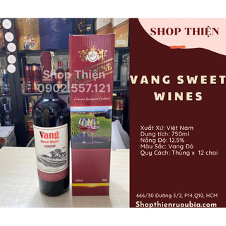 Vang đỏ việt nam sweet wines 12.5% 750ml