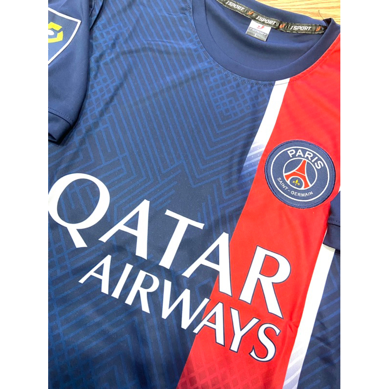 Bộ quần áo đá banh PSG, Bộ quần áo bóng đá in tên và số theo yêu cầu PSG 2023