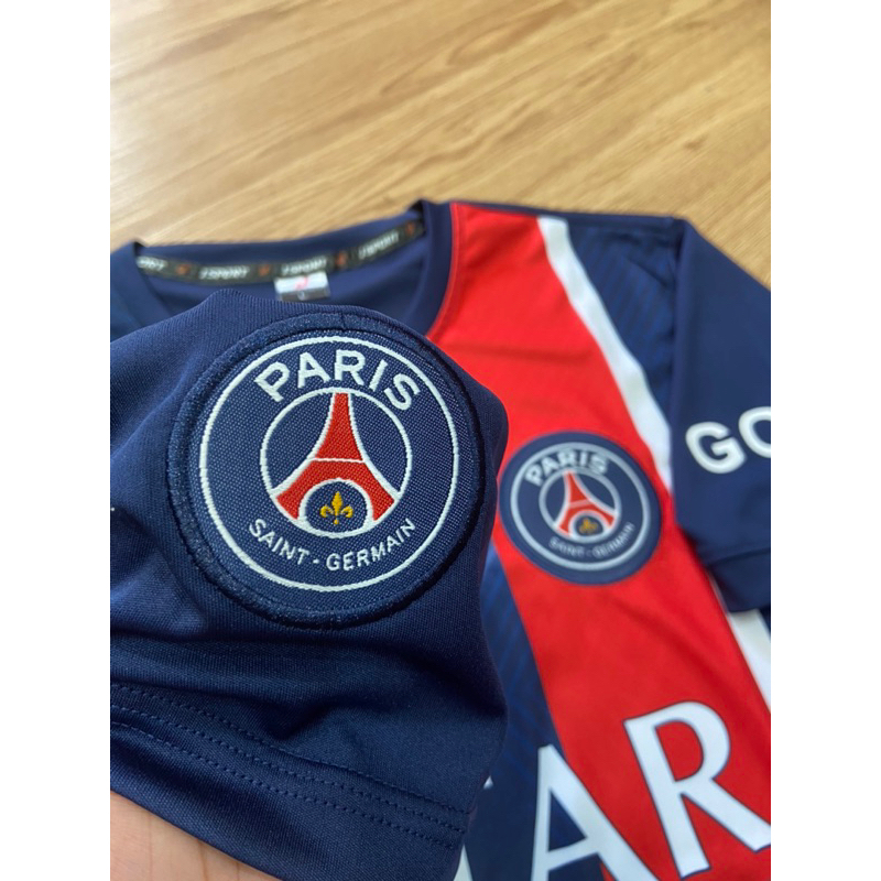 Bộ quần áo đá banh PSG, Bộ quần áo bóng đá in tên và số theo yêu cầu PSG 2023