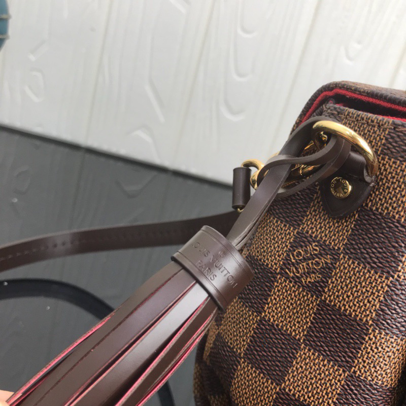 💎Túi CROISETTE SIEU CAP - size 23*17*9.5cm - Da Damier phối da bò nhập khẩu