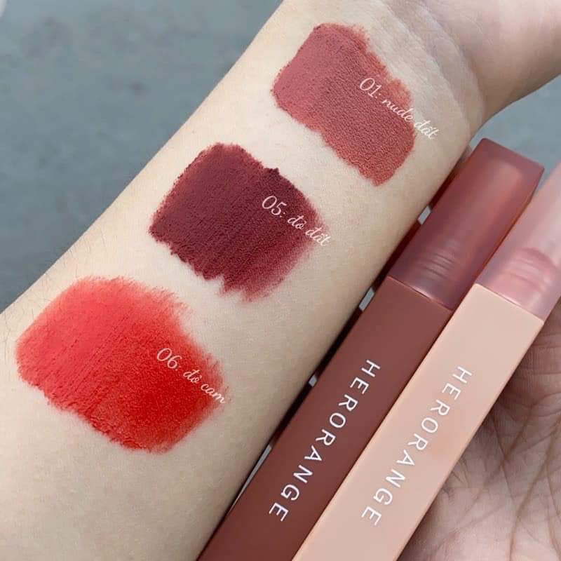 Son kem lì HERORANGE siêu mềm mịn chống nước lâu trôi