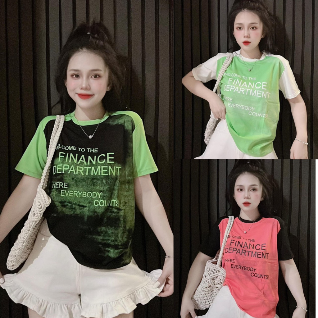 Áo thun cotton Thái dáng ôm nhẹ loang chữ ( Mã Thái Loang chữ )