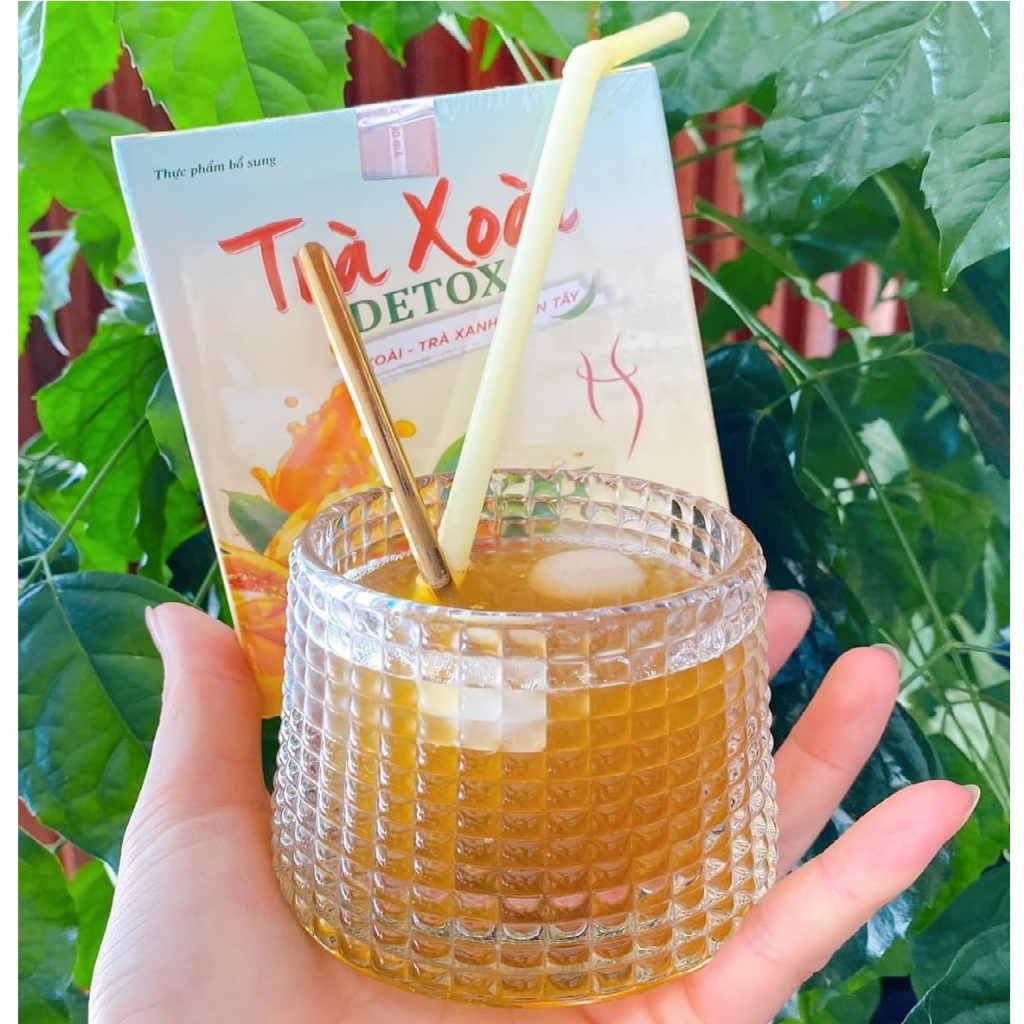 TRÀ XOÀI DETOX GIẢM CÂN KELLY DETOX 🥭 TRÀ VỊ XOÀI TRÀ XANH CẦN TÂY THẢI MỠ - ĐỊNH HÌNH EO🥭
