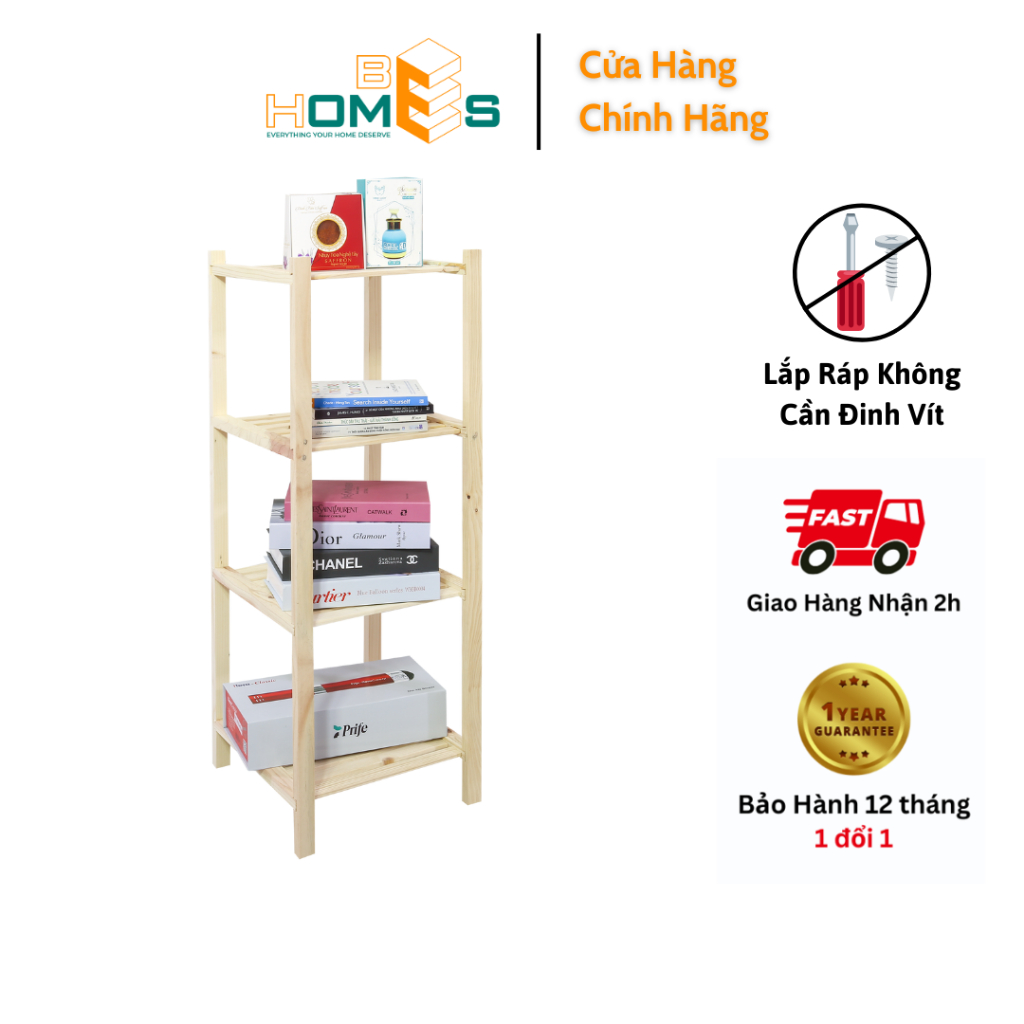 Kệ tab đầu giường Behomes 4 tầng bản nâng cấp