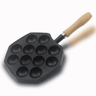 DÙNG BẾP TỪ -Chảo nướng bánh Takoyaki tặng chổi phết dầu khuôn bánh bạch tuộc