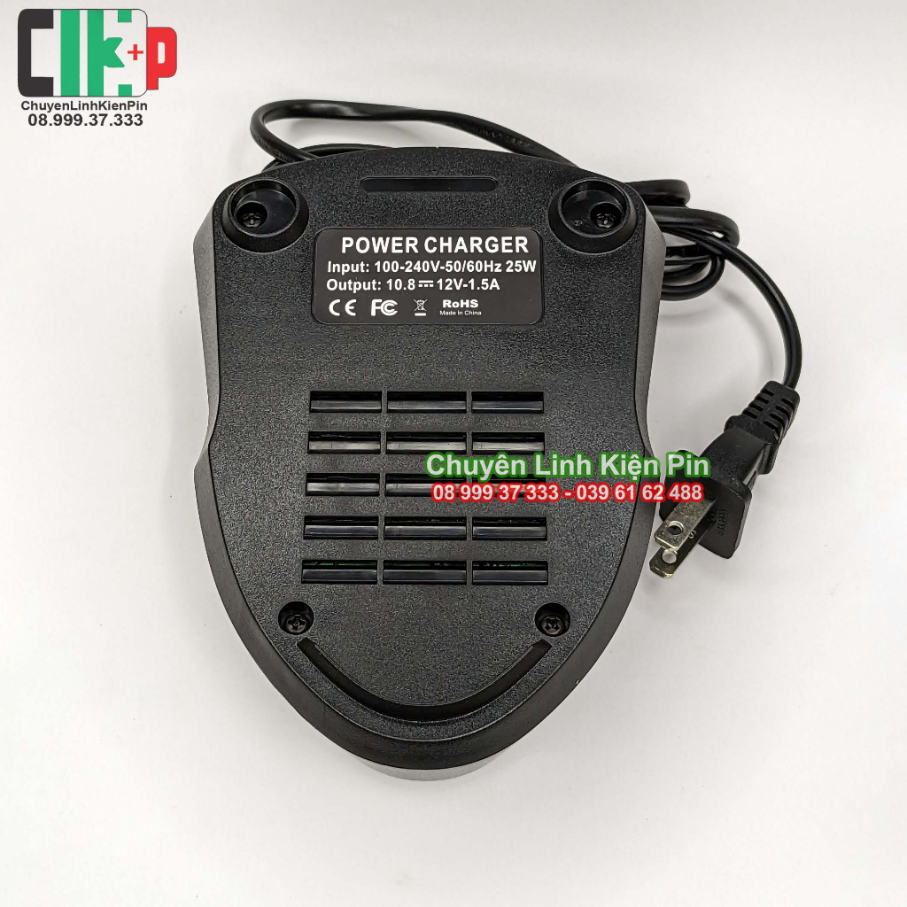 Sạc pin Bosch 10.8V - 12v 1.5a Li-ion mới 100%, sử dụng điện AC 220V