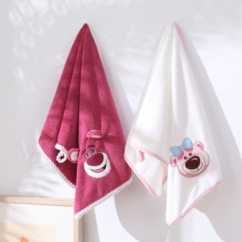 Set 2 khăn tắm khăn mặt gấu béo hồng cute dễ thương
