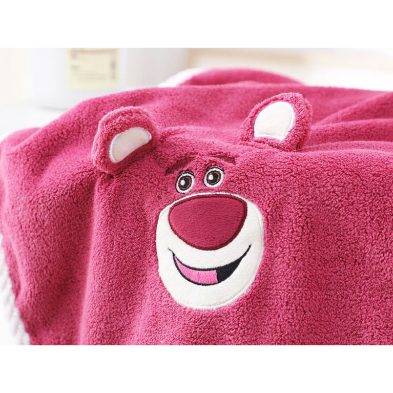Set 2 khăn tắm khăn mặt gấu béo hồng cute dễ thương