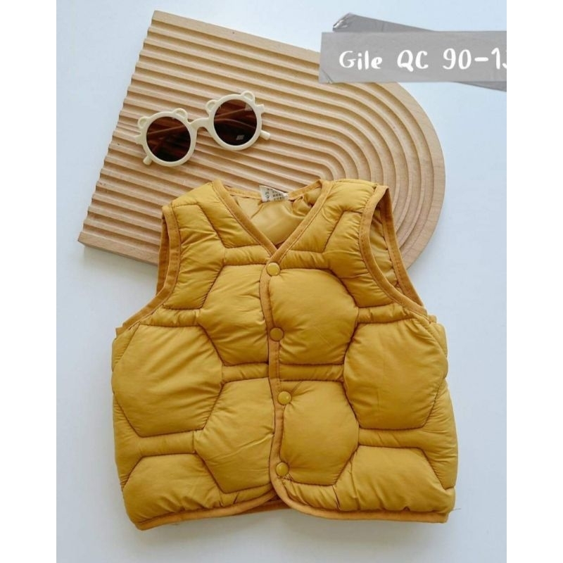 ÁO KHOÁC PHAO GILE CHO BÉ HÀNG QUẢNG CHÂU CHẤT ĐẸP IN GẤU