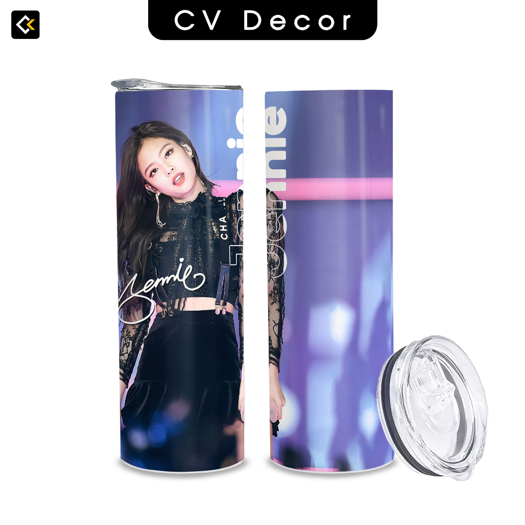 Bình Giữ Nhiệt BLACKPINK JENNIE - Ly Giữ Nhiệt BLACKPINK JENNIE - Bình Nước BLACKPINK JENNIE 2 Lớp Thép Không Gỉ - 600ml
