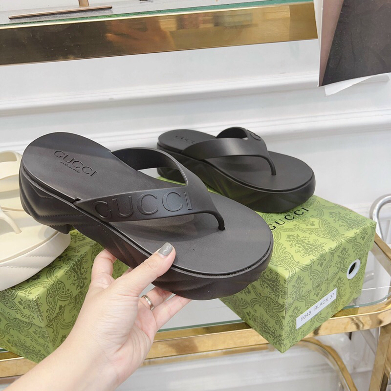 Dép đế cao xỏ ngón gu••cci super fullbox