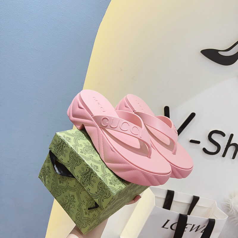 Dép đế cao xỏ ngón gu••cci super fullbox