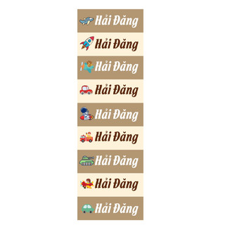 Sticker dán tên bé ( 400 tem )