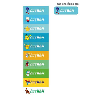 Sticker dán tên bé ( 400 tem )