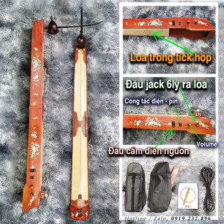 Đàn Bầu Gấp Gỗ Hương Dòng Chuyên Nghiệp - Có Loa Trong Tích Hợp - Kèm Hướng Dẫn Học Đàn{AP Music}