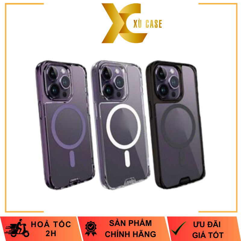 Ốp Hoda Crystal Pro w hỗ trợ sạc không dây cho iP