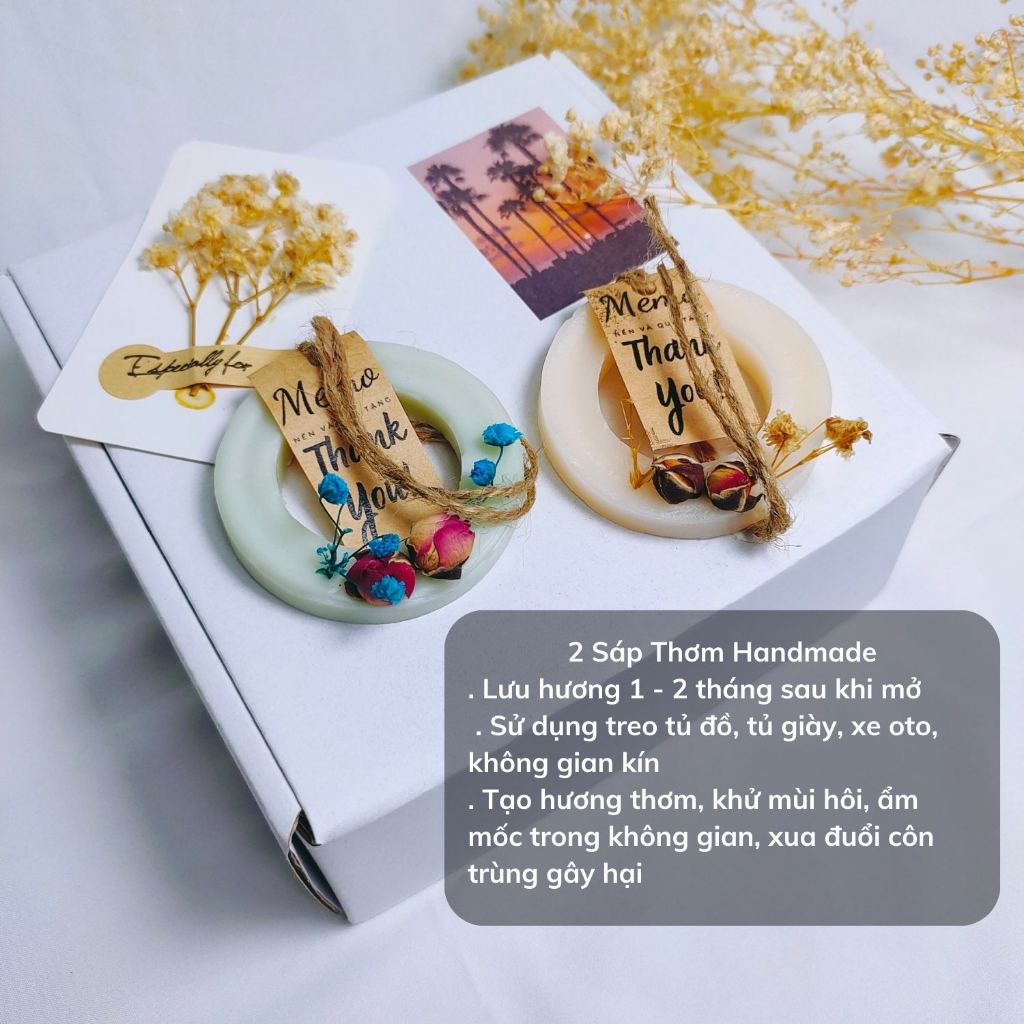 Hộp quà sinh nhật cho nam, tặng bạn nam nước hoa sáp thơm kèm túi