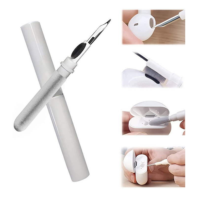 Bút vệ sinh tai nghe bluetooth có dây 3 trong 1 có chổi lông làm sạch sâu, giúp tai nghe luôn như mới