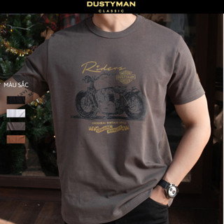 Áo Thun Nam In Hình Rider Cổ Điển DUSTYMAN - Vải 100% Cotton - Form Regular Fit