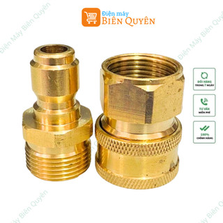 Bộ khớp nối nhanh đầu ra cho máy rửa xe áp lực cao, máy xịt rửa cao áp, máy rửa xe gia đình