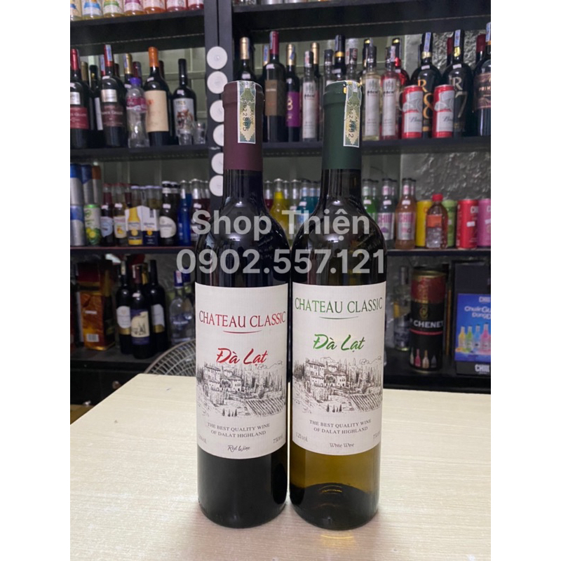 Vang Đỏ Đà Lạt Chateau Classic 12 750ml
