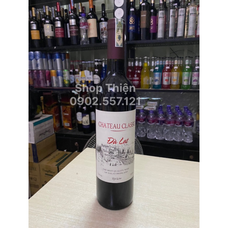 Vang Đỏ Đà Lạt Chateau Classic 12 750ml