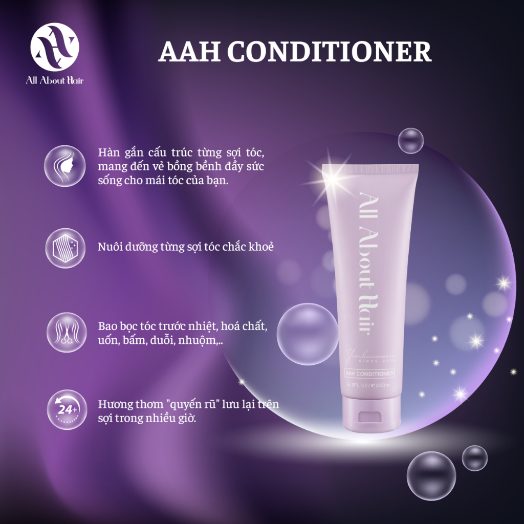 Combo 2SP Dầu Gội & Dầu Xả AAH All About Hair - Shampoo & Conditioner