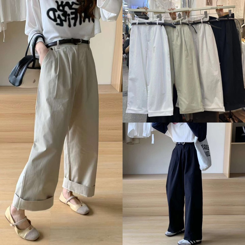 Quần thô Hàn kèm belt ME STUDIO 8501 (chuẩn hãng)