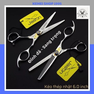 Kéo Cắt Tóc JASON - HB01 (MUA 1 BỘ ĐƯỢC TẶNG VÍ DA )