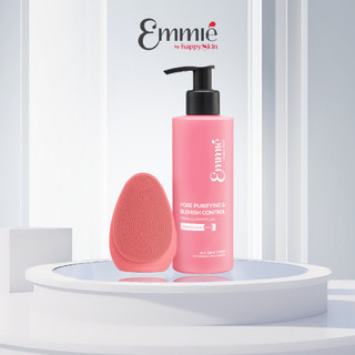 Máy Rửa Mặt Emmié by HappySkin & Gel Rửa Mặt BHA B5 Emmié by HappySkin