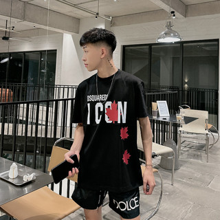 Áo Thun DSQ 063 Nam Siêu Cấp Hai Màu Đen Trắng Chất Liệu Cotton Thời Trang Nam