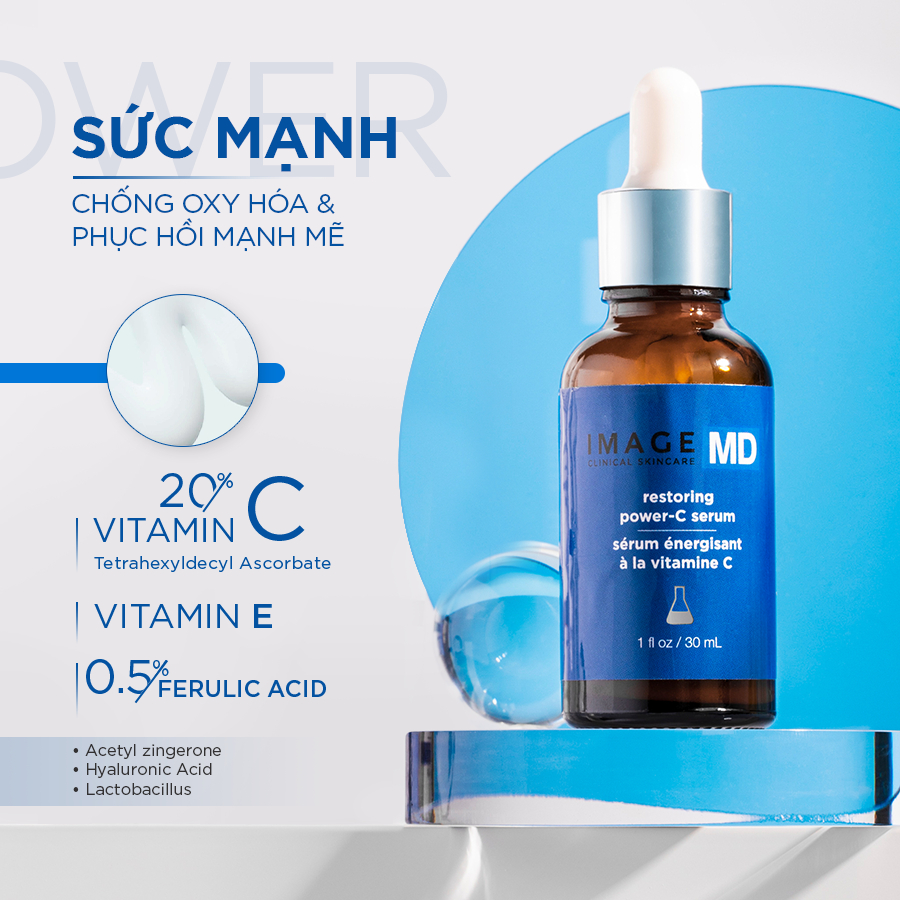 [Date 05.2025] Tinh chất trắng sáng và tái tạo da Image MD Restoring Power-C Serum 30ml (new)