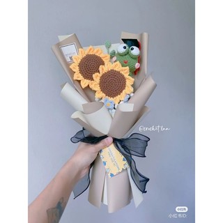 Hoa len nhận móc theo hình theo yêu cầu