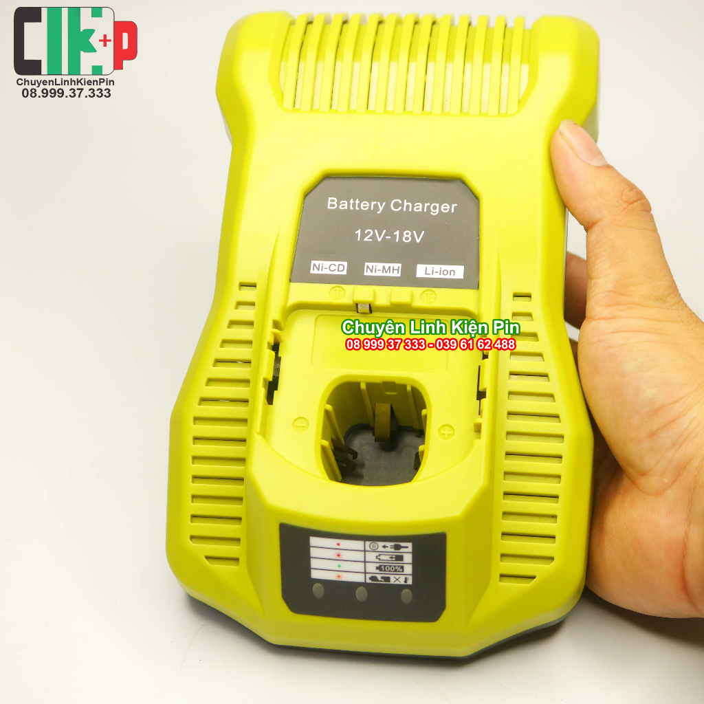 Sạc RYOBI Cho All Ryobi 12V-18V One + Và Pin NiCad Ryobi One + P104 P105 P102 P103 P107 P108 18V