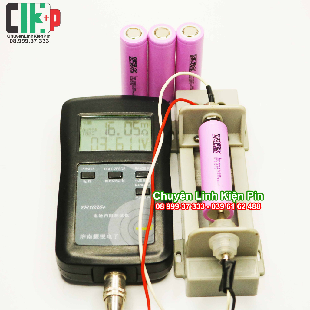 Pin 18650 hồng DL 2.500 mAh xả 5C 10A INR 18650 - 26E