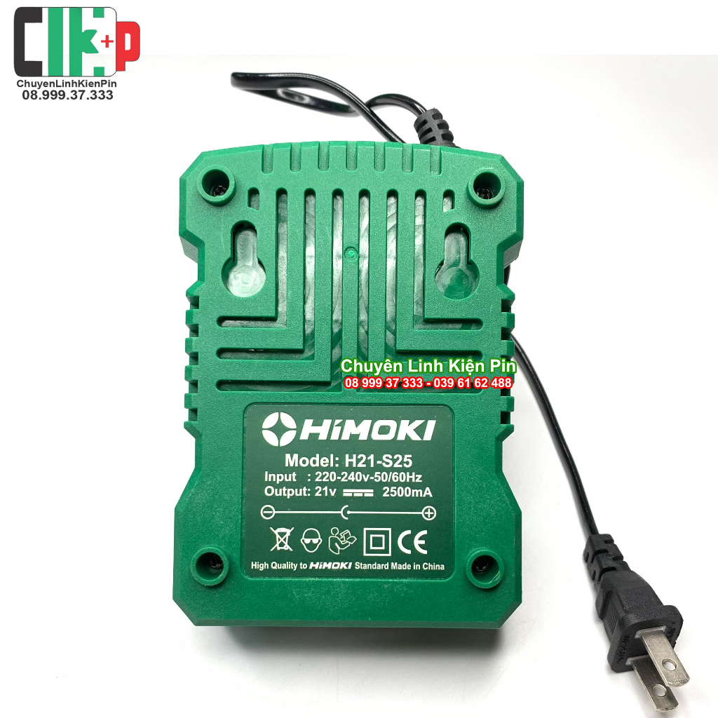 Sạc gài Himoki 18V-21V 3A dùng cho pin chân makita adapter
