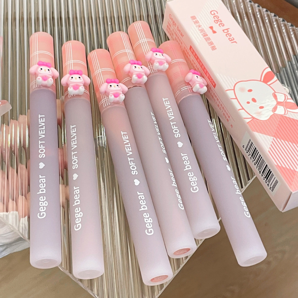 Son kem GeGe thỏ hồng cute siêu bền màu lâu trôi