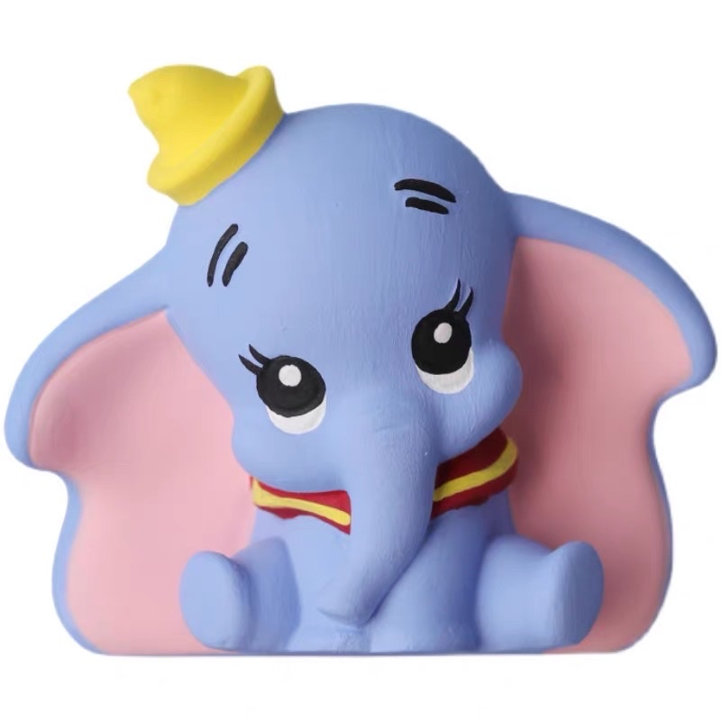 Tô tượng thạch cao voi dumbo 2d size mini (không kèm màu và cọ)