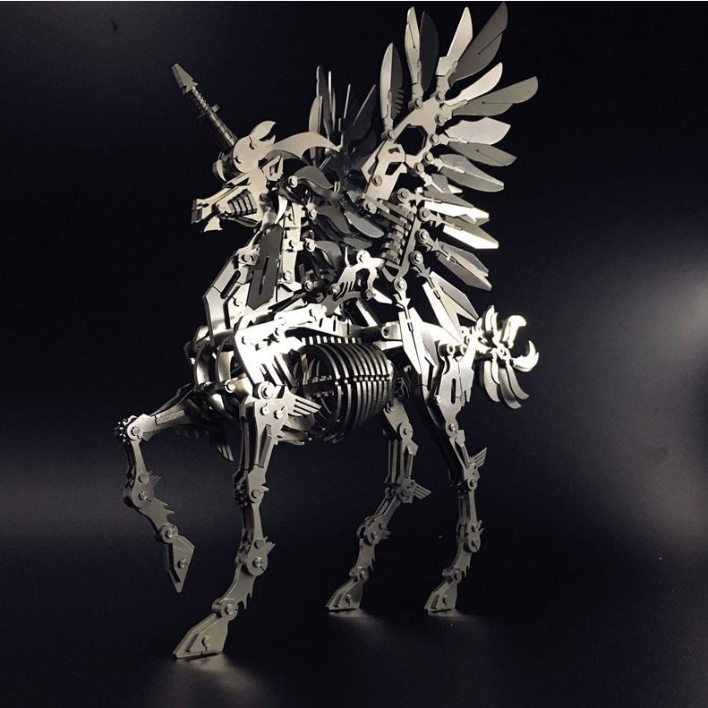 Đồ Chơi Lắp Ráp Mô Hình 3D Bằng Kim Loại Ốc Vít Ngựa Một Sừng Lớn (Big Unicorn)