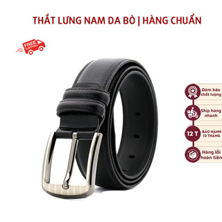 [SALE 8.8 ]Thắt lưng da nam khoá kim da bò mềm mại
