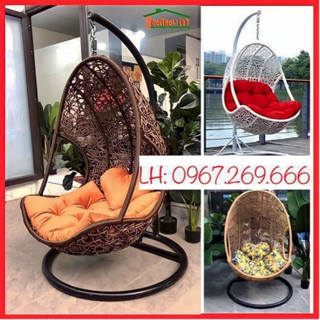 Xích đu đơn giọt nước, chịu trọng lượng 250kg ,nệm nhiều màu, trang trí phòng khách, phòng ngủ, sân vườn, ngoài trời