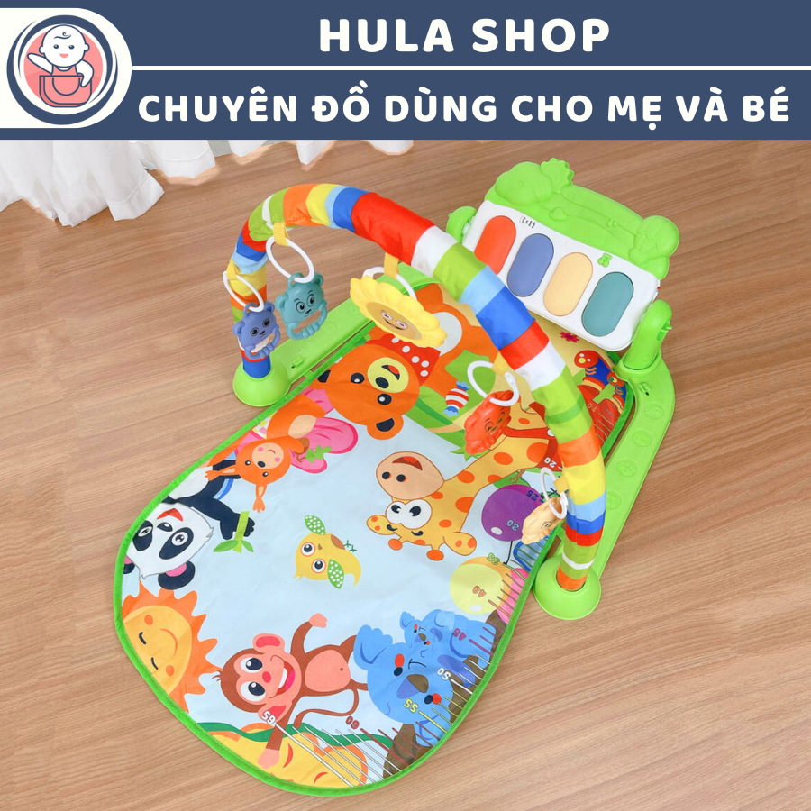 Thảm nhạc cao cấp cho bé nằm chơi, có đàn Piano 9BABY